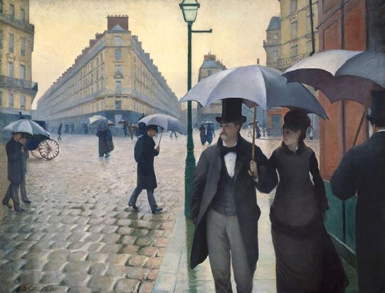 Gustave Caillebotte Paris Street Rainy Day